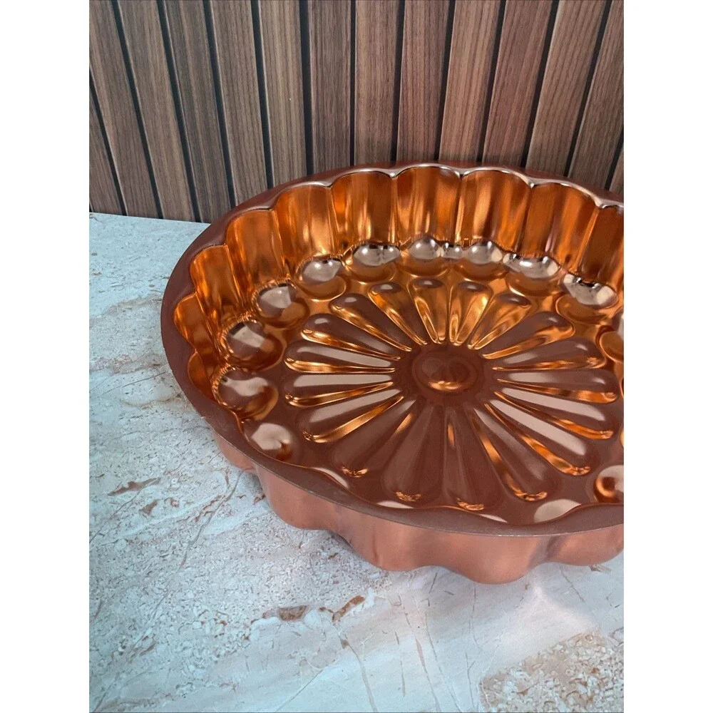 vintage copper  mold  Wall Decor 11.25” Diameter 2.75”